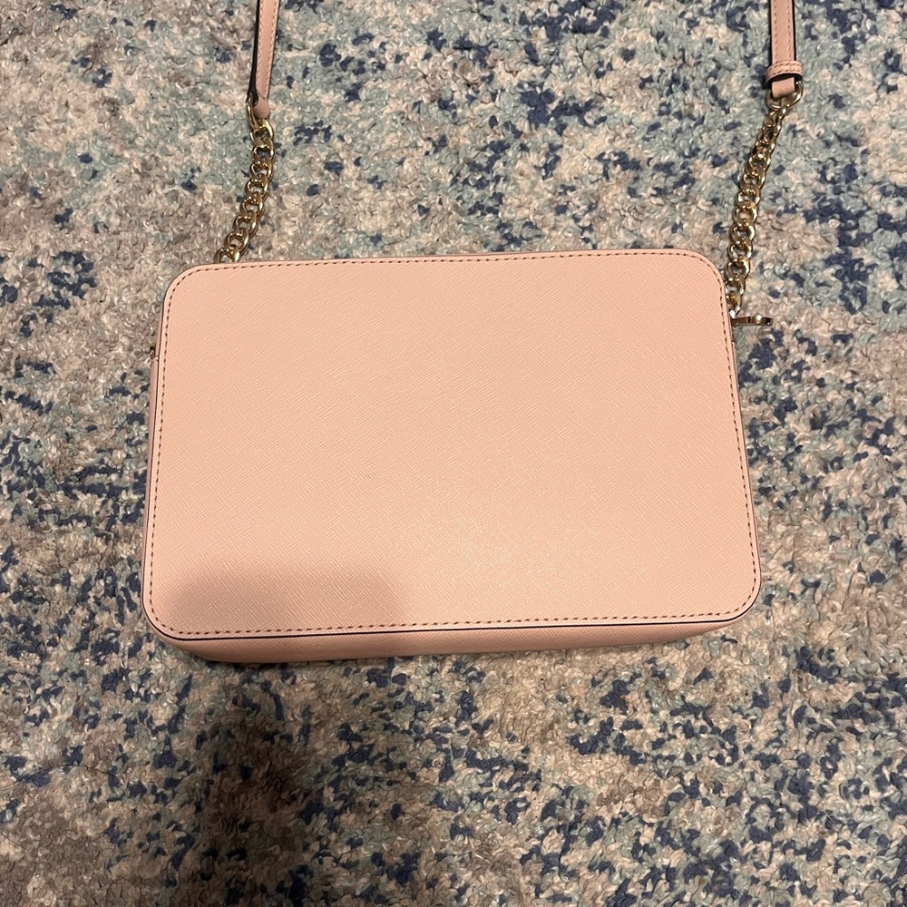 Michael Kors Pink Paris-Themed Crossbody Bag , Adjustable Strap NWOT - Picture 2 of 5